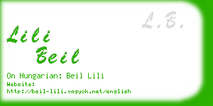 lili beil business card